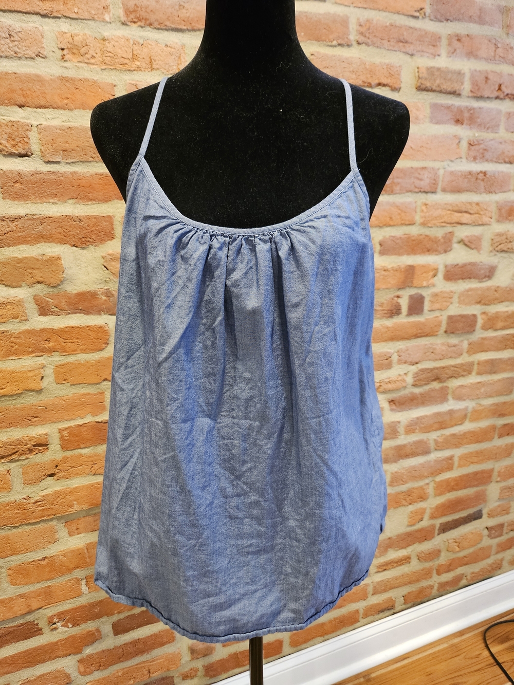 Merona Light Blue Chambray Spaghetti Strap Cami